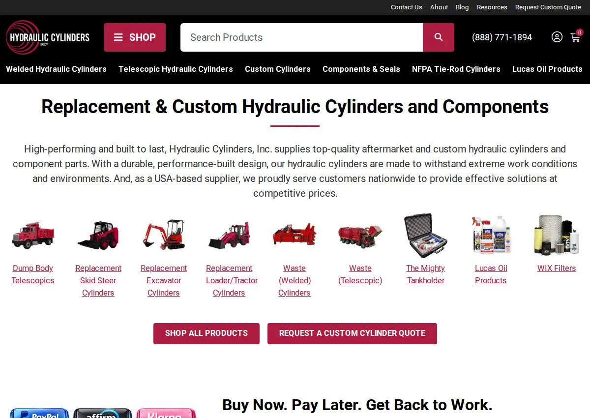 Store homepage