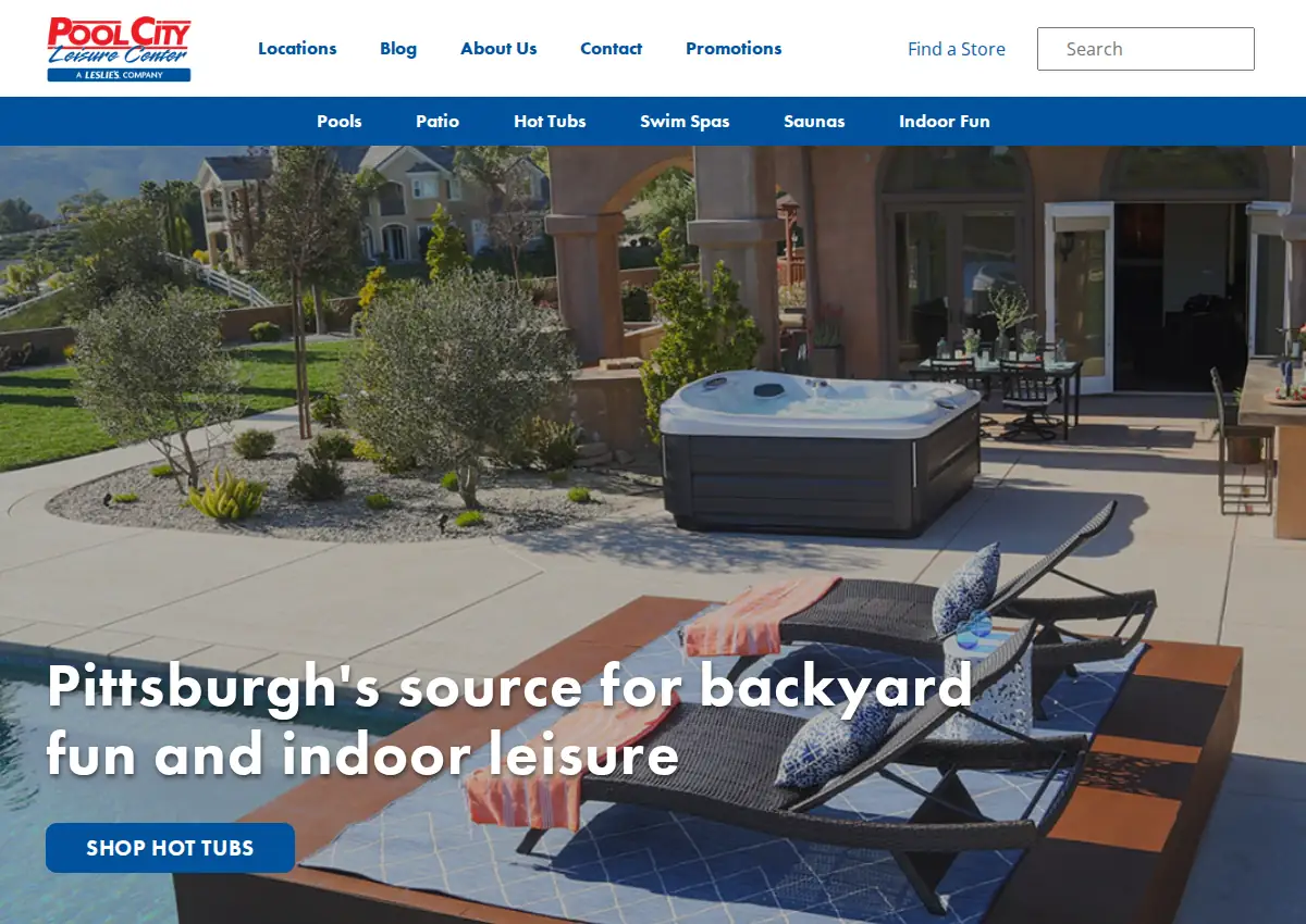 Store homepage