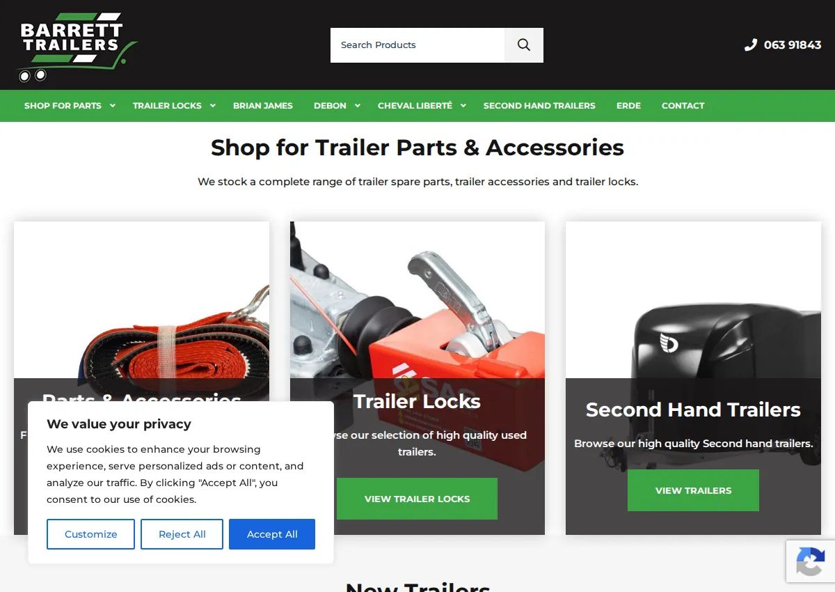 Store homepage