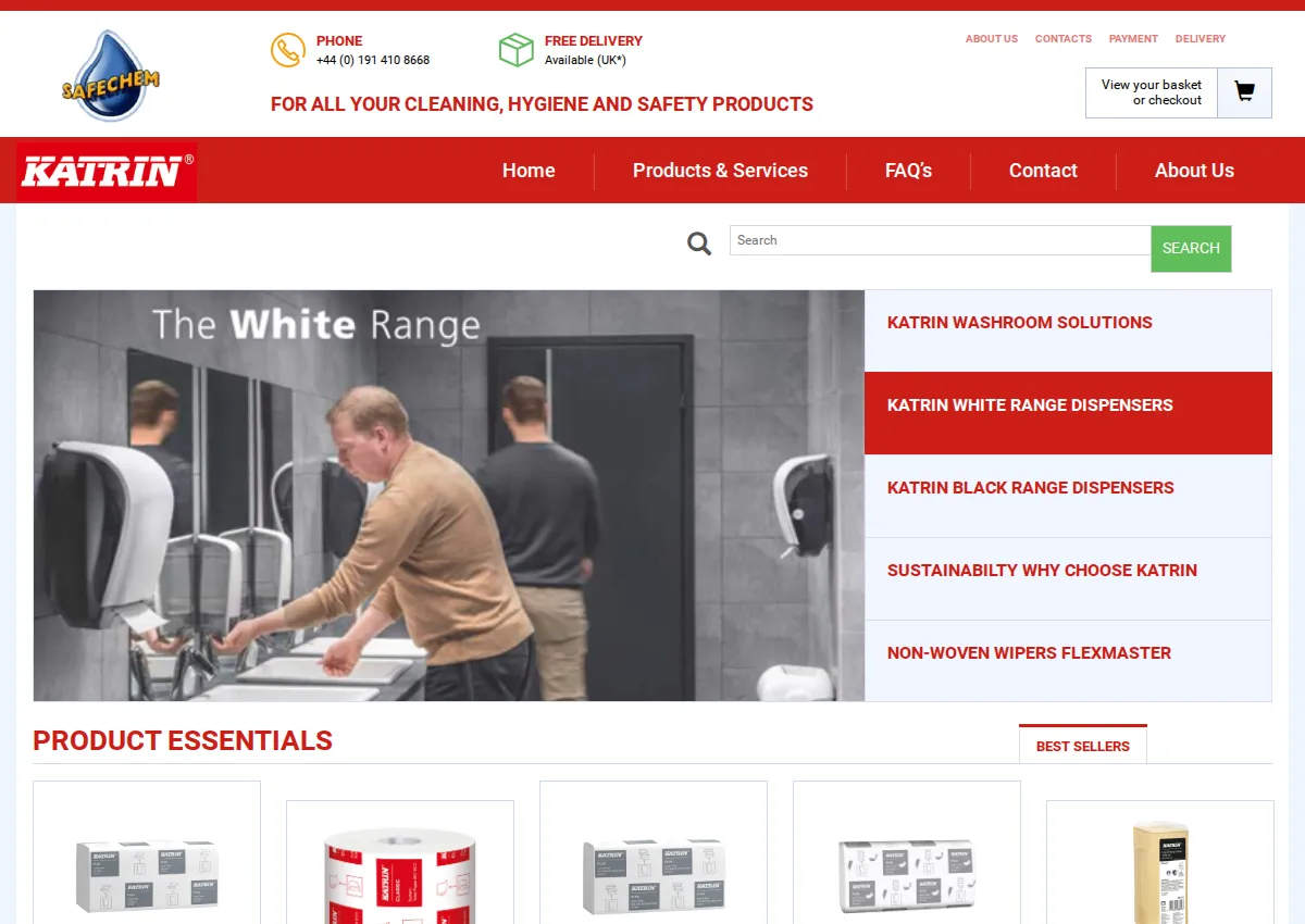 Store homepage