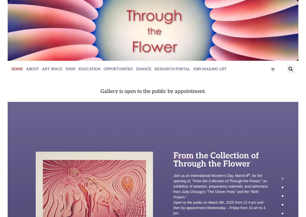 Store homepage