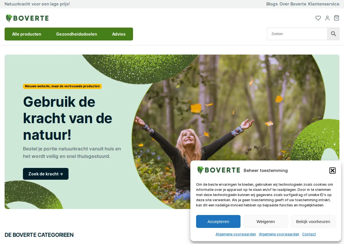Store homepage