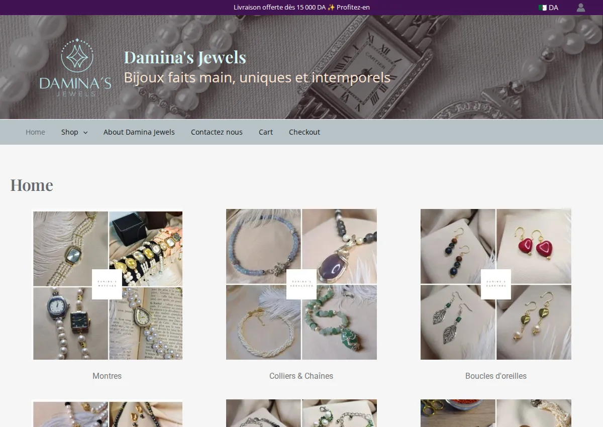 Store homepage