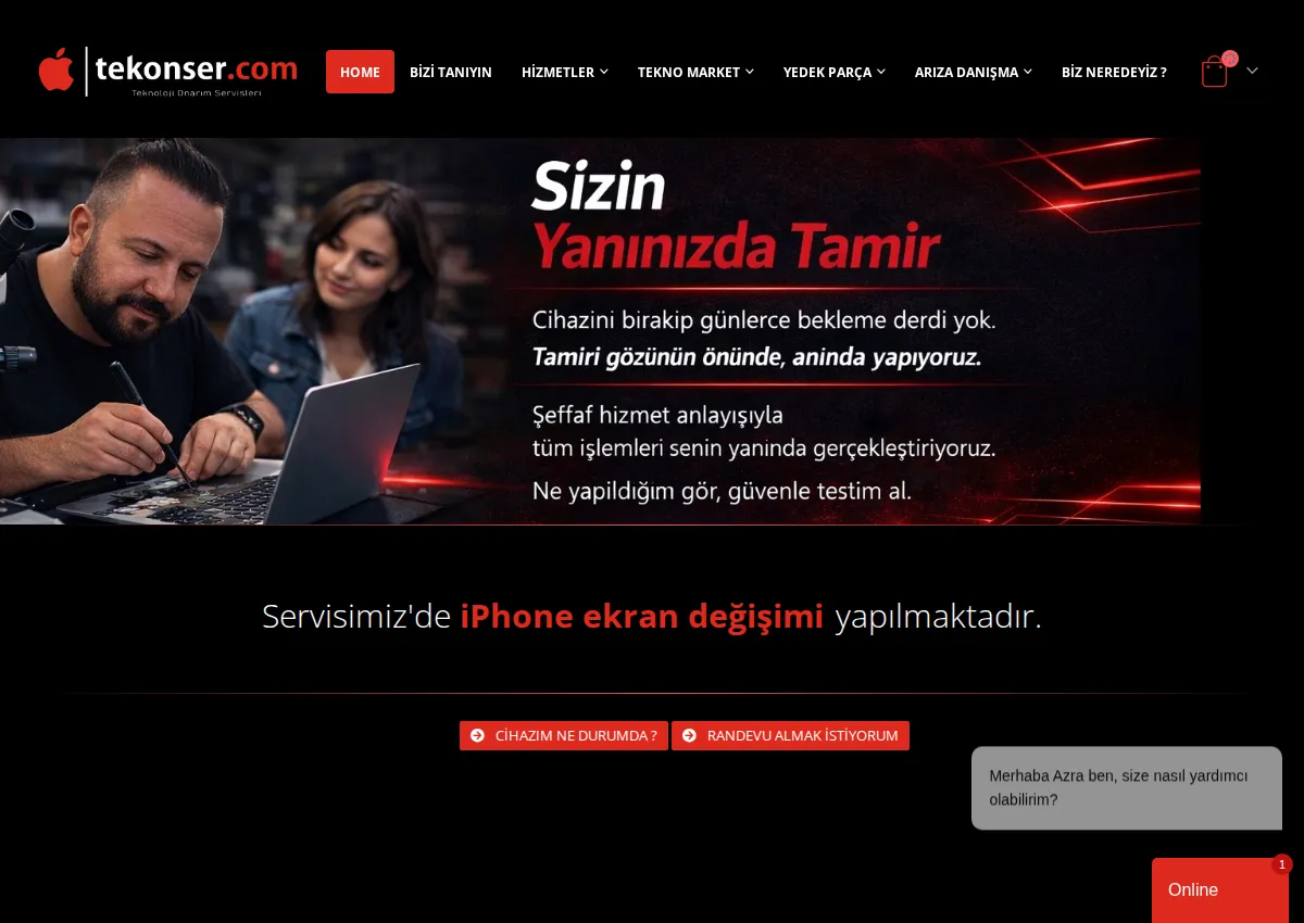 Store homepage