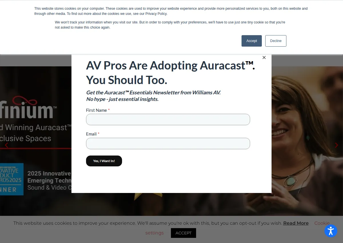 Store homepage