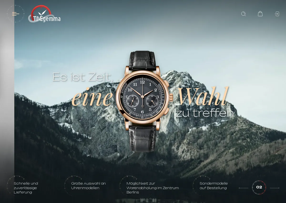 Store homepage