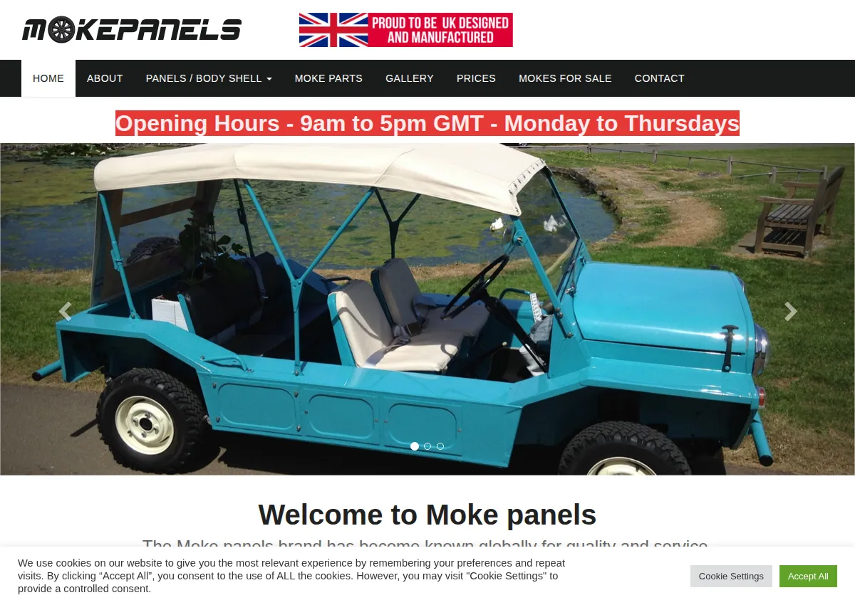 Store homepage