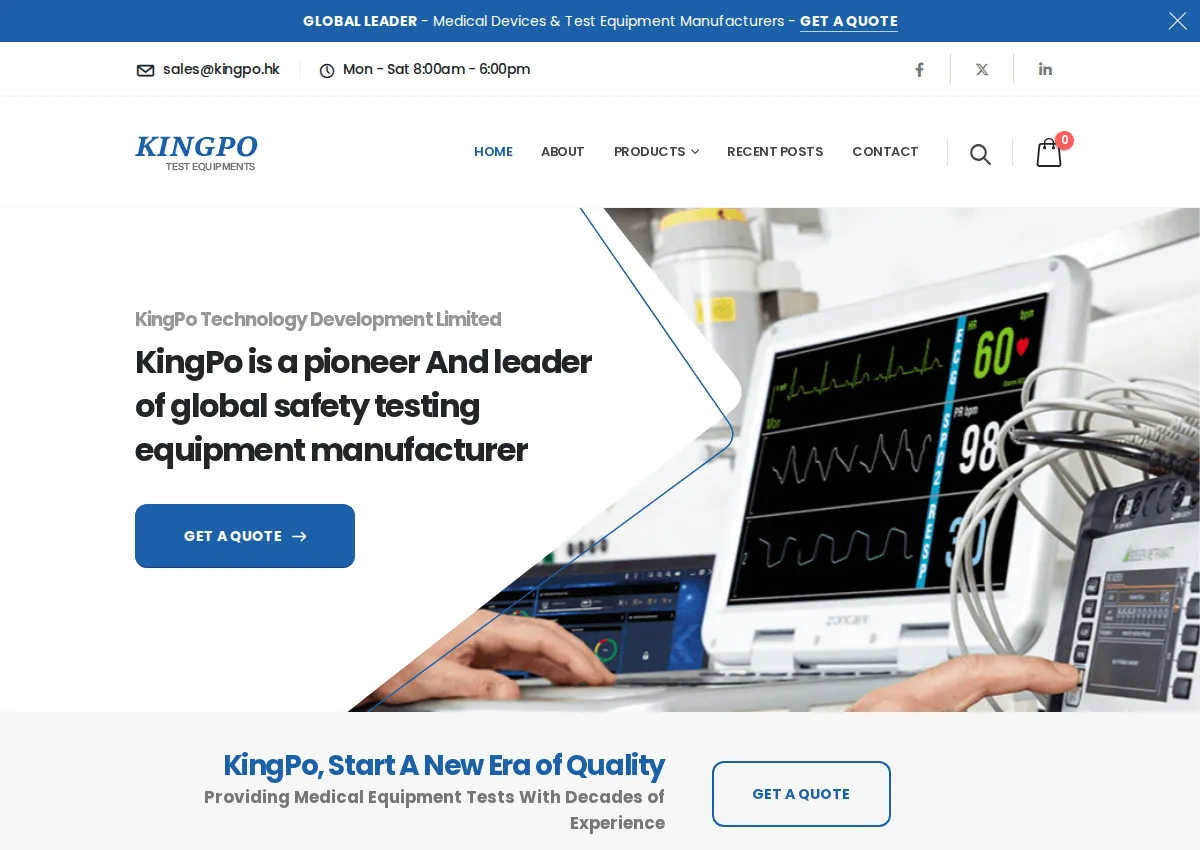 Store homepage
