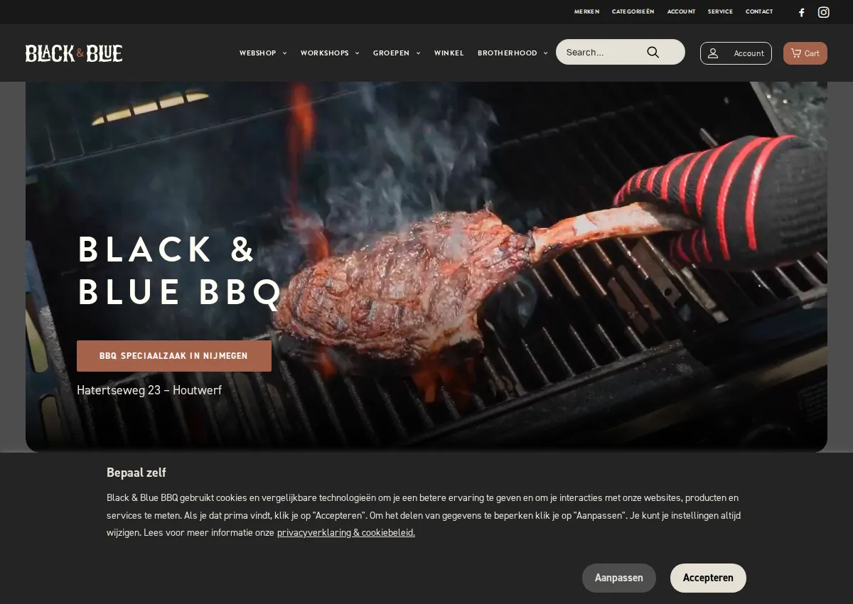 Store homepage
