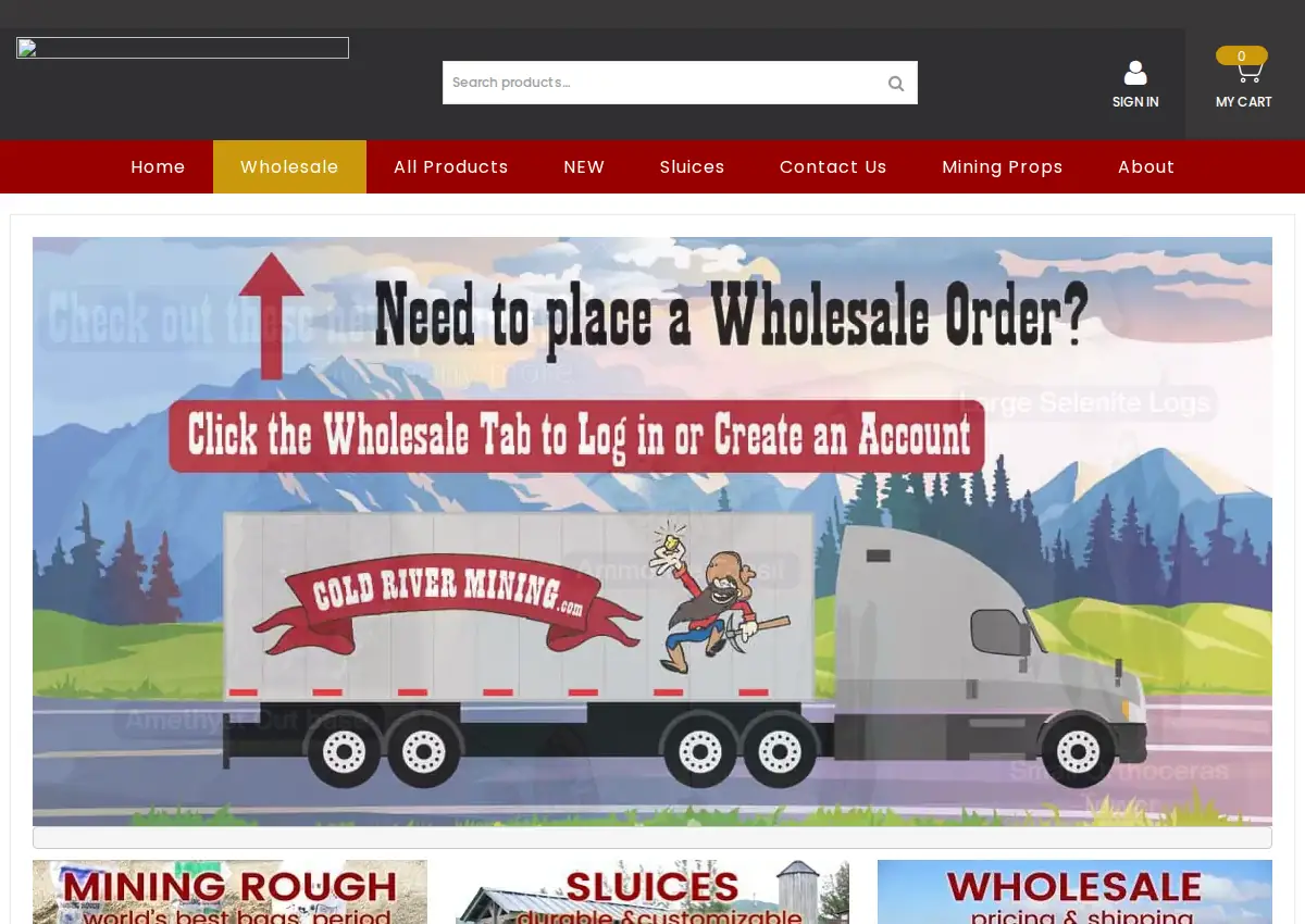 Store homepage