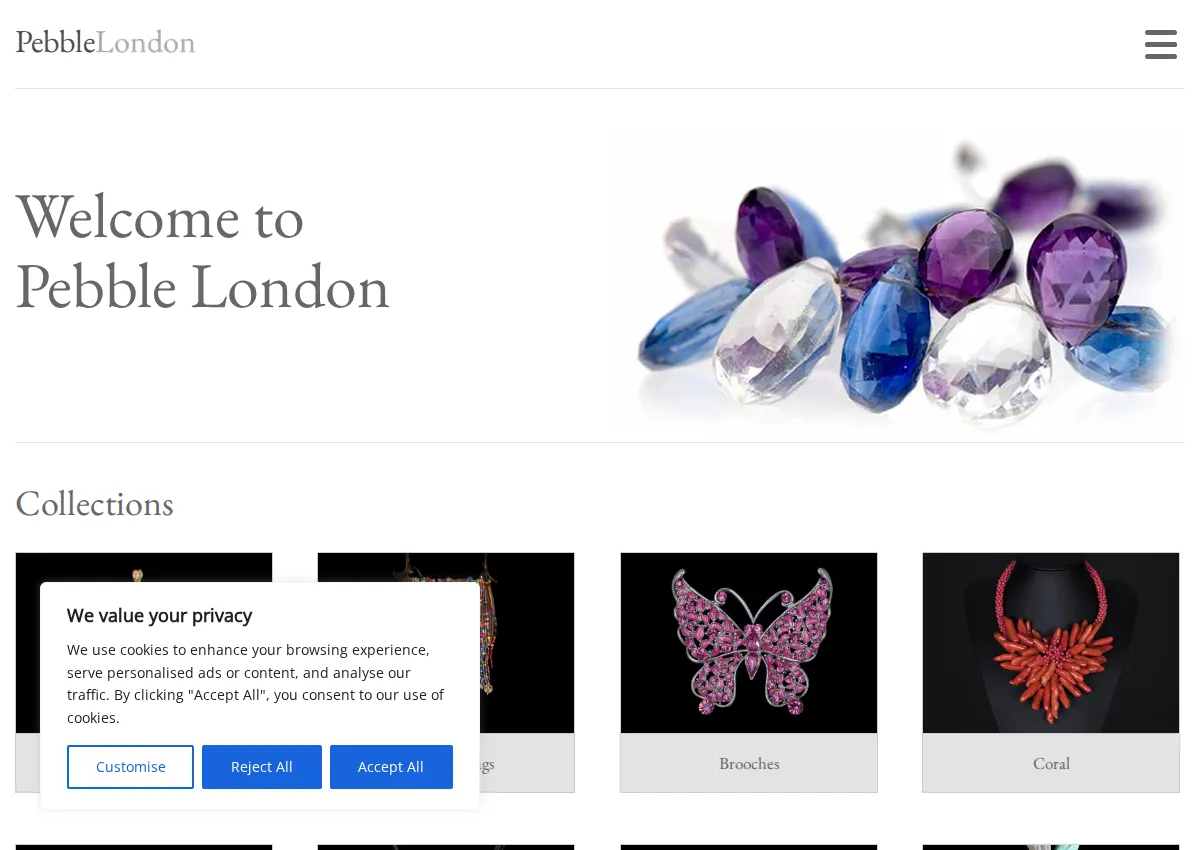 Store homepage