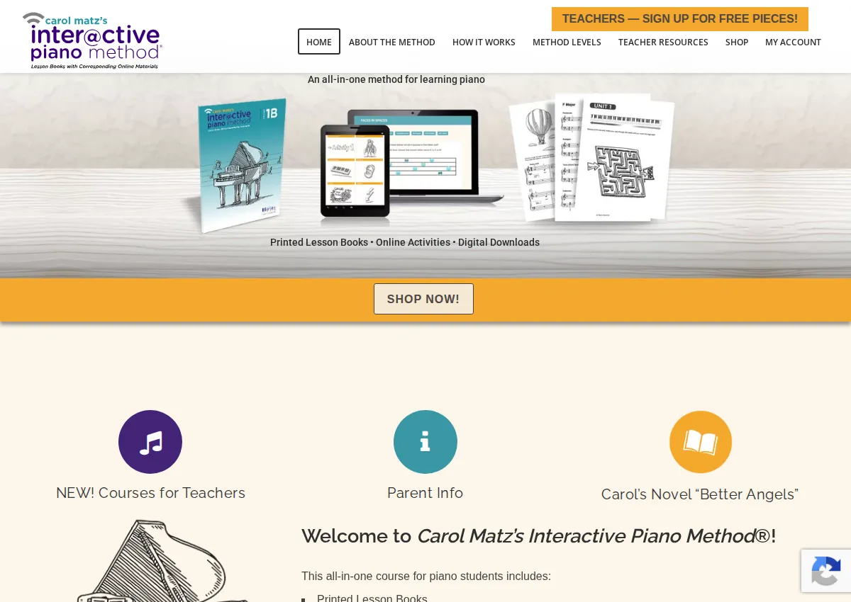 Store homepage