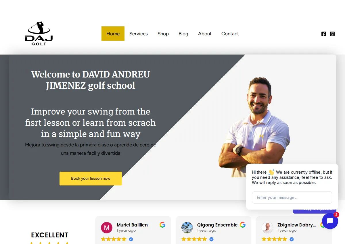 Store homepage