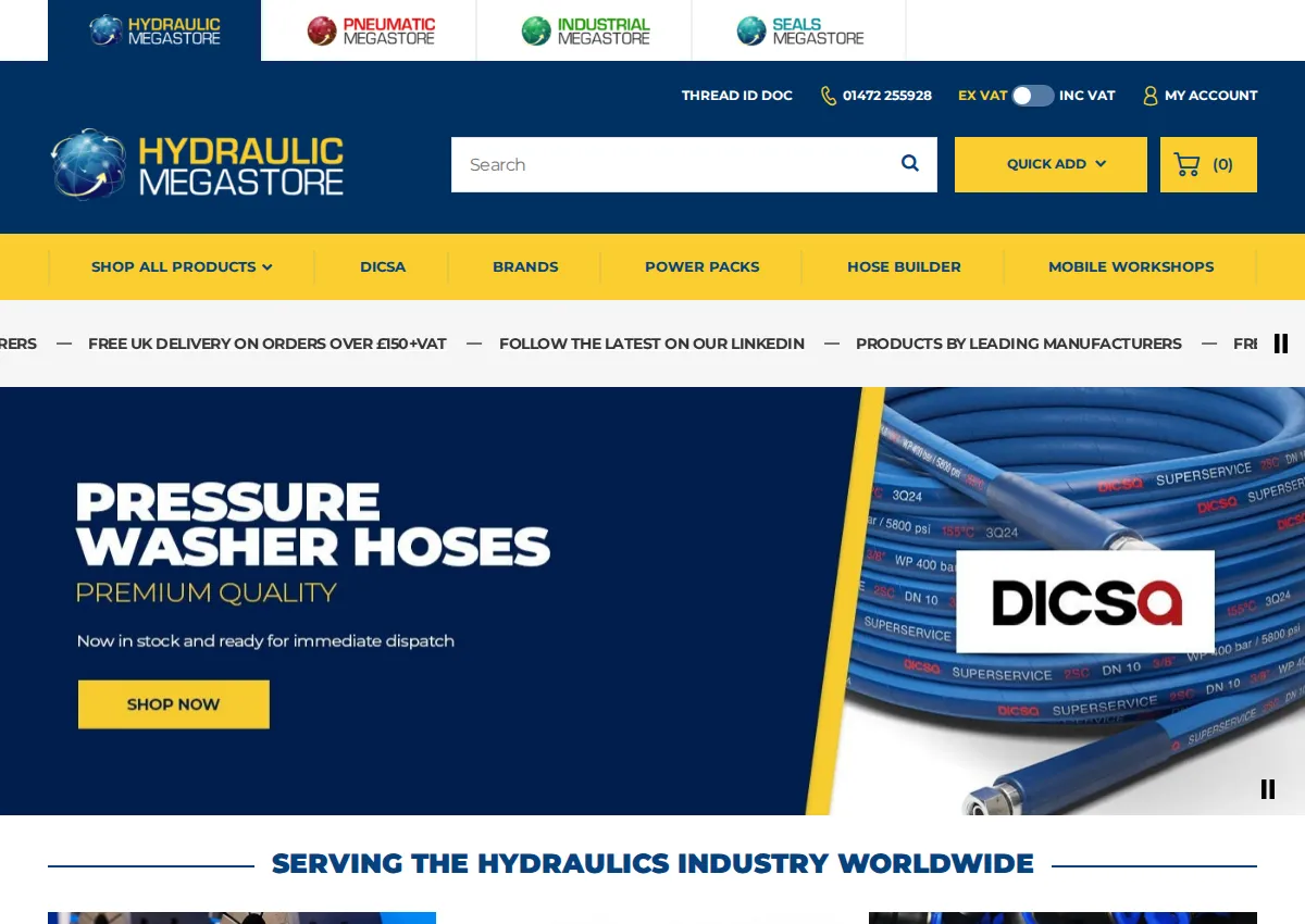 Store homepage