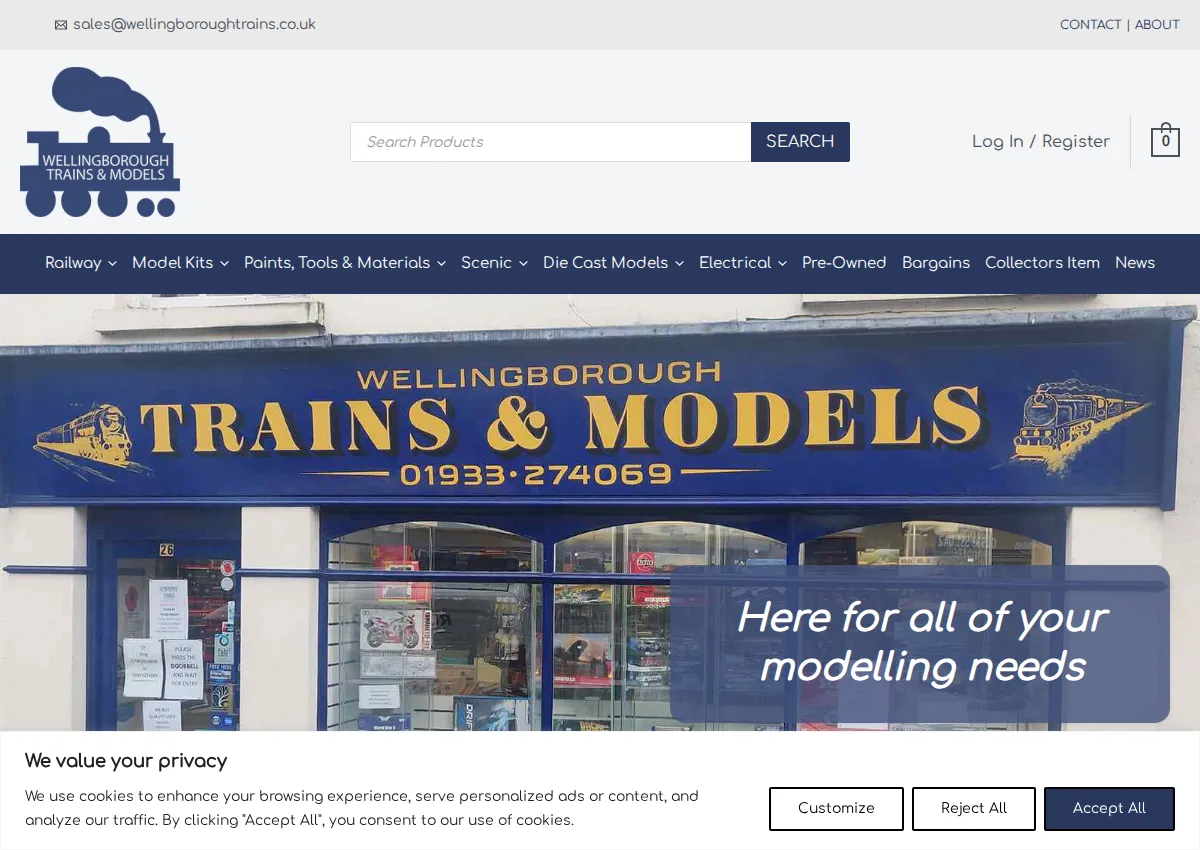 Store homepage