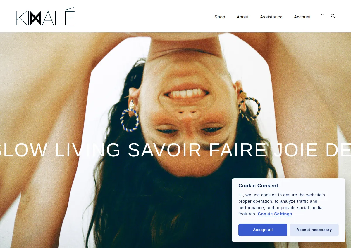 Store homepage