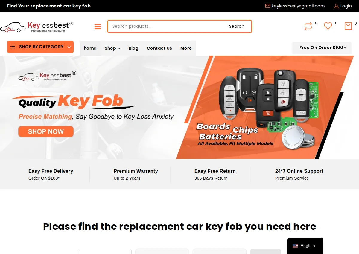Store homepage