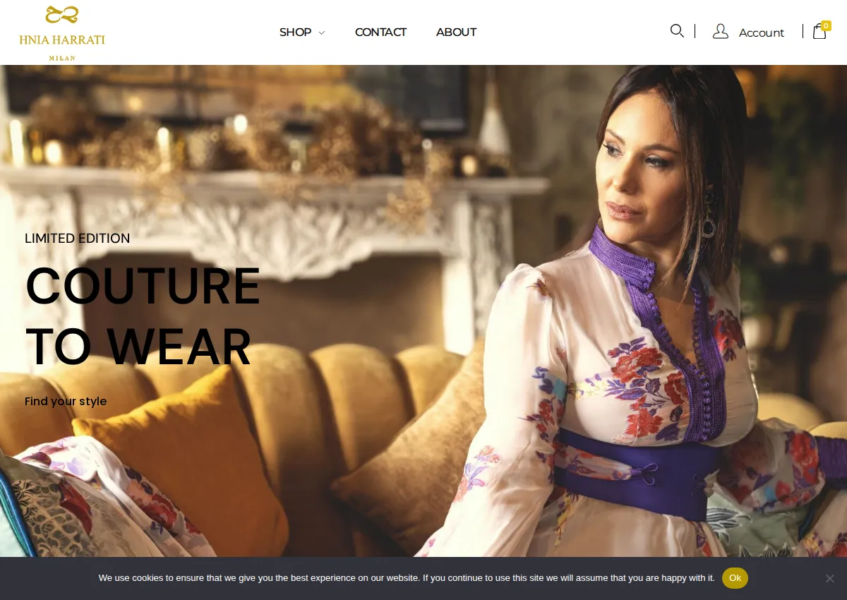 Store homepage