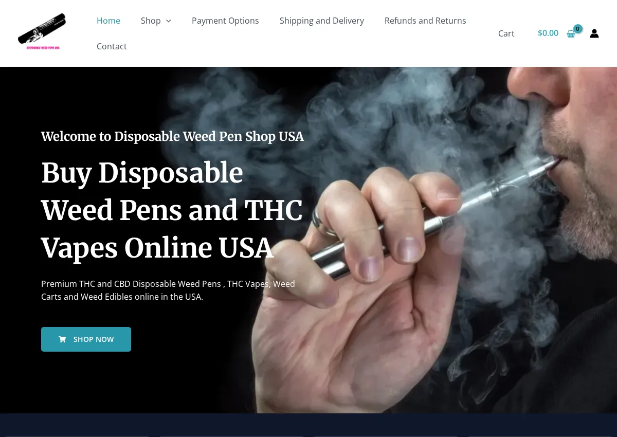 Store homepage