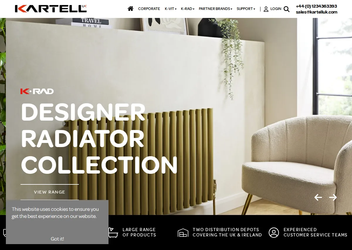 Store homepage
