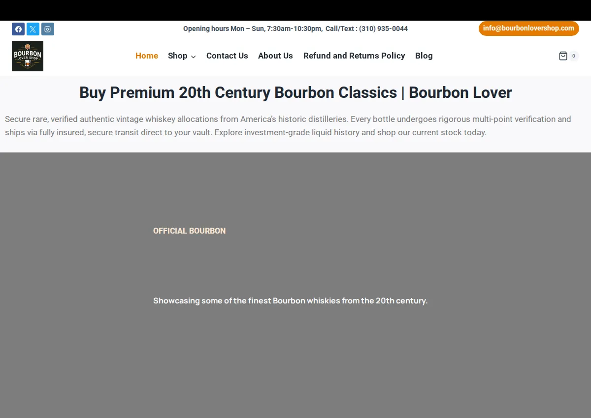 Store homepage