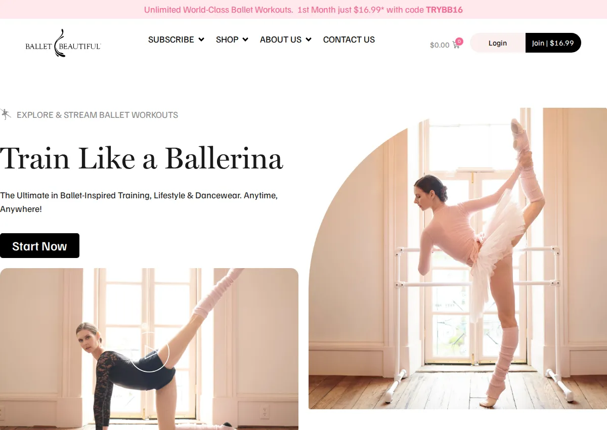 Store homepage