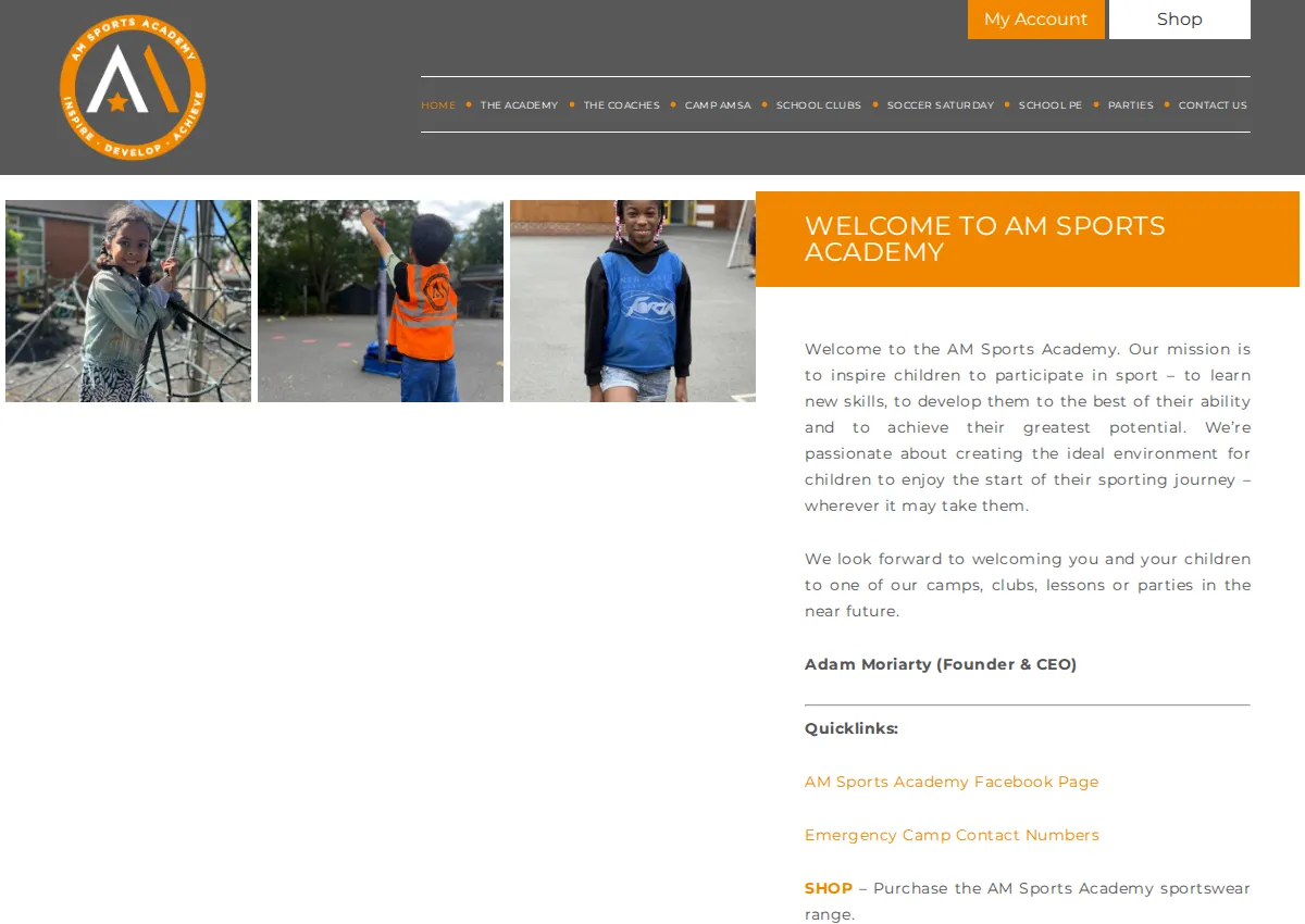 Store homepage