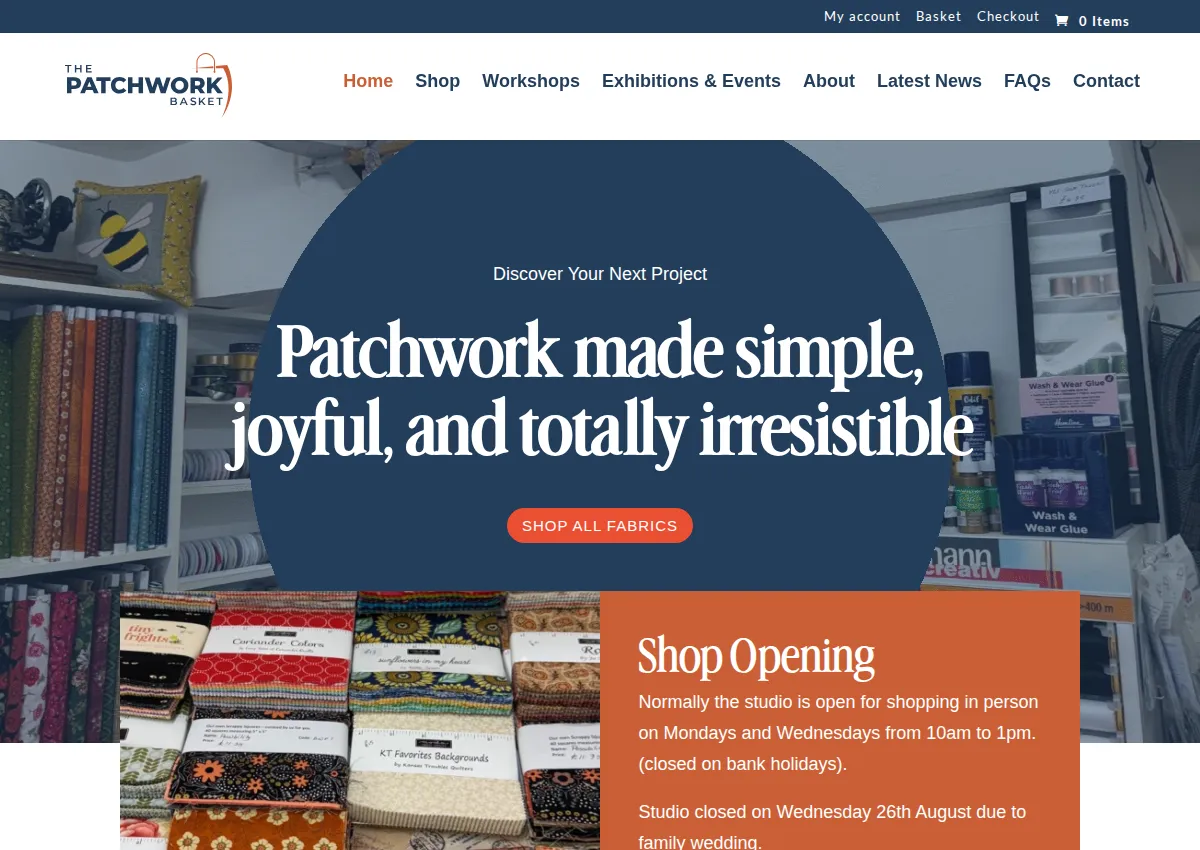 Store homepage