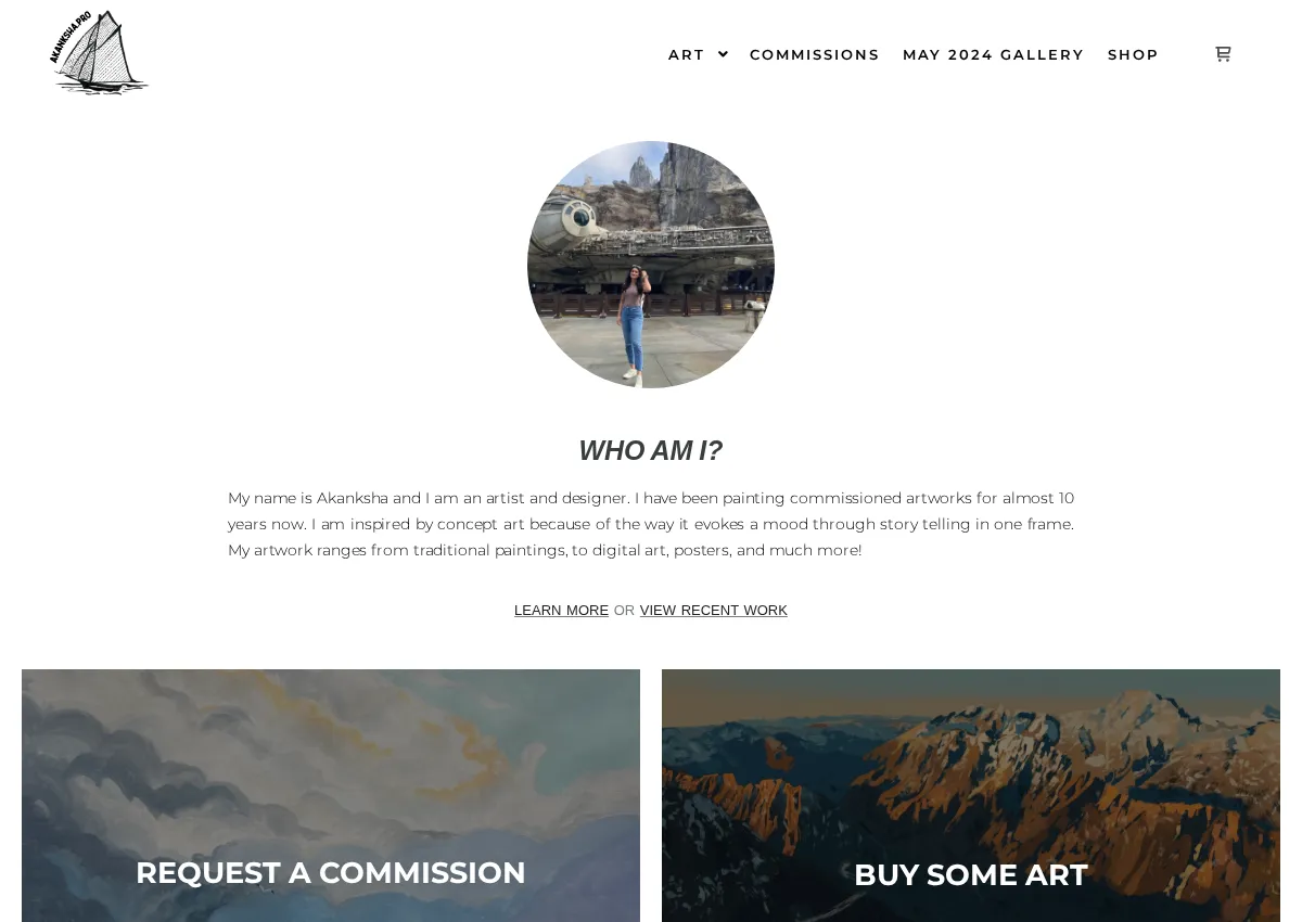 Store homepage