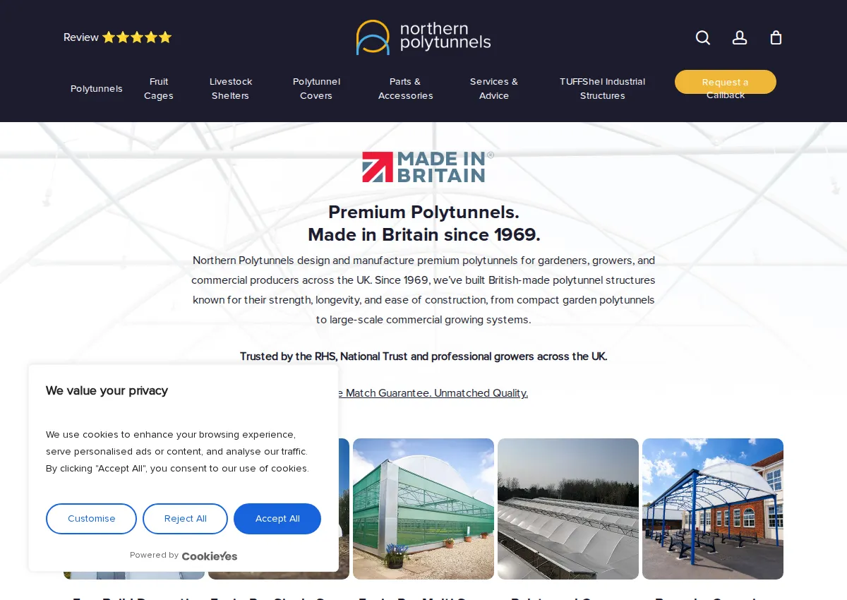Store homepage