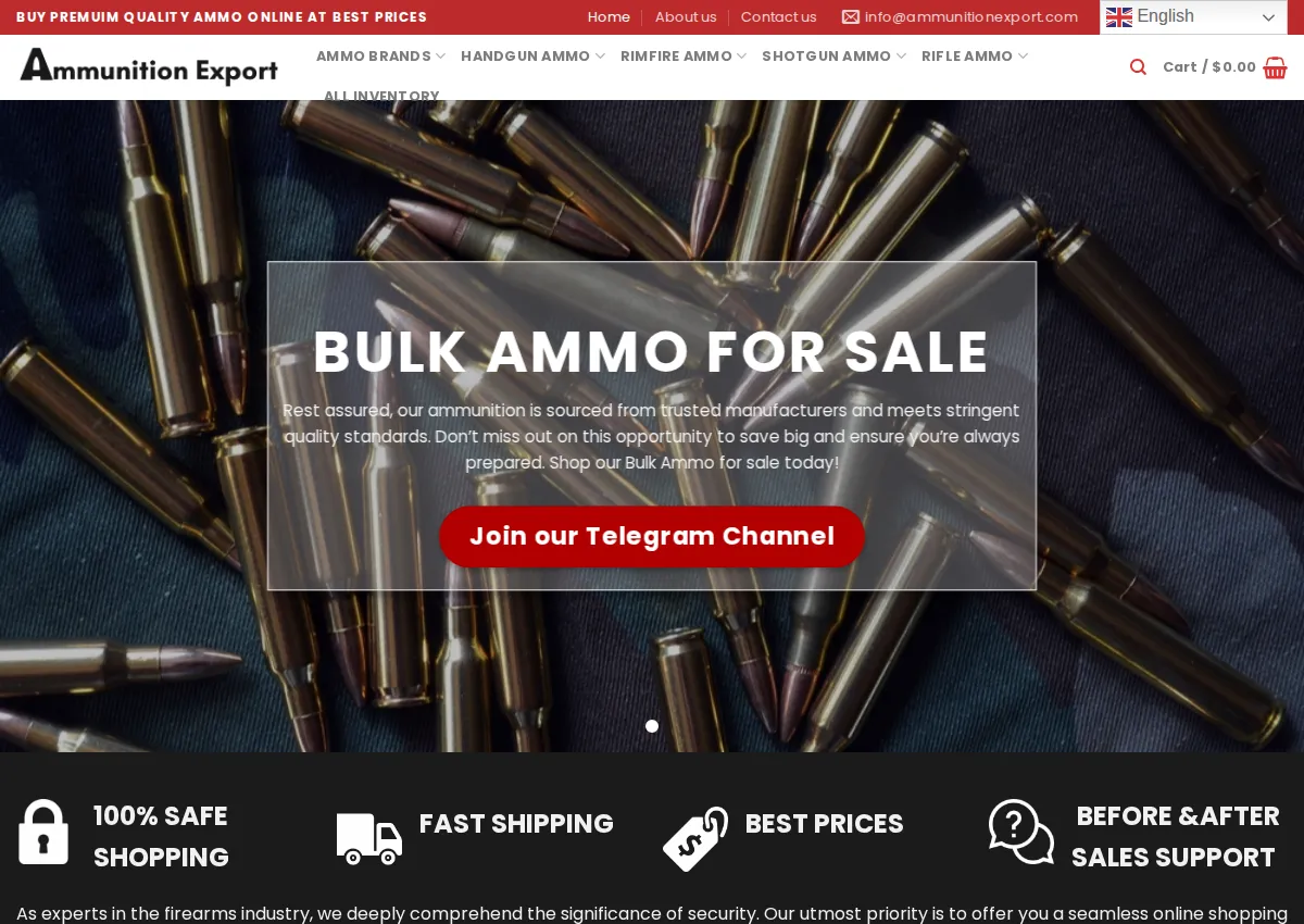 Store homepage
