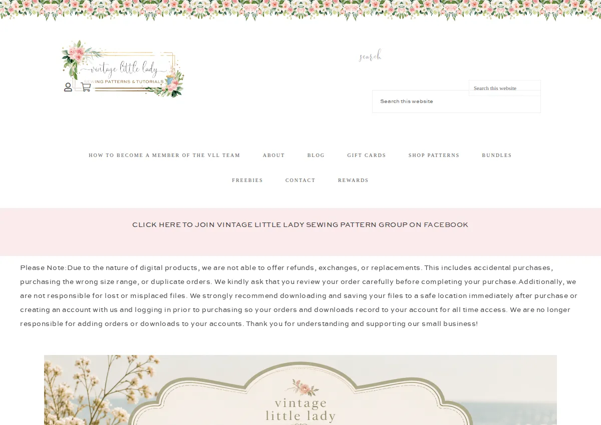 Store homepage