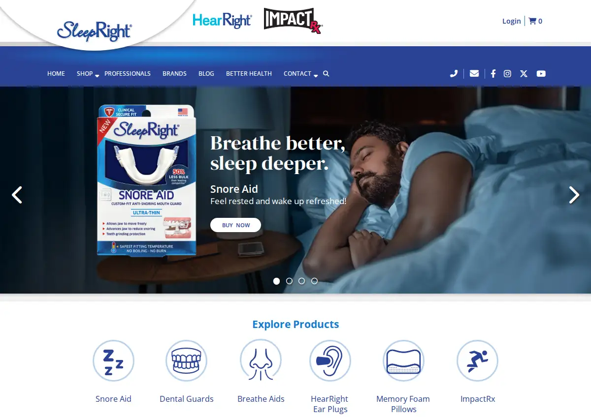 Store homepage