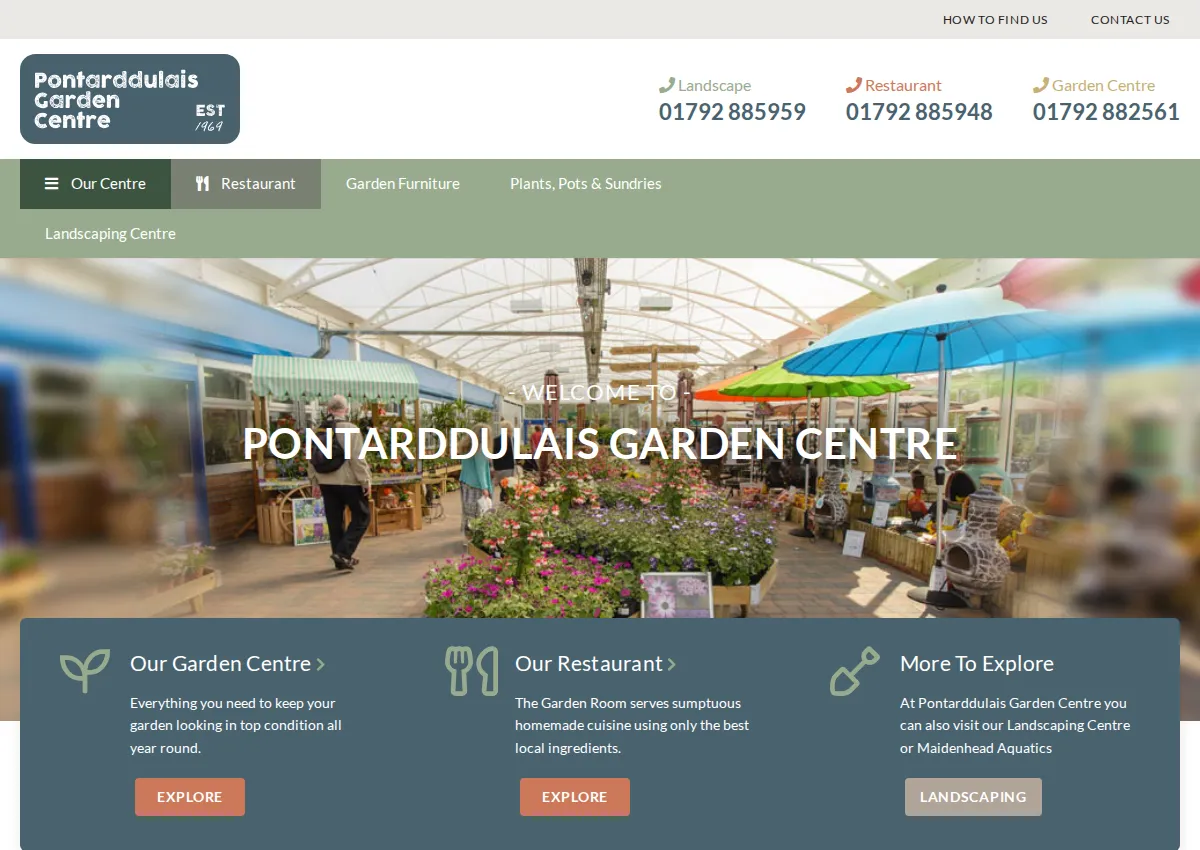 Store homepage