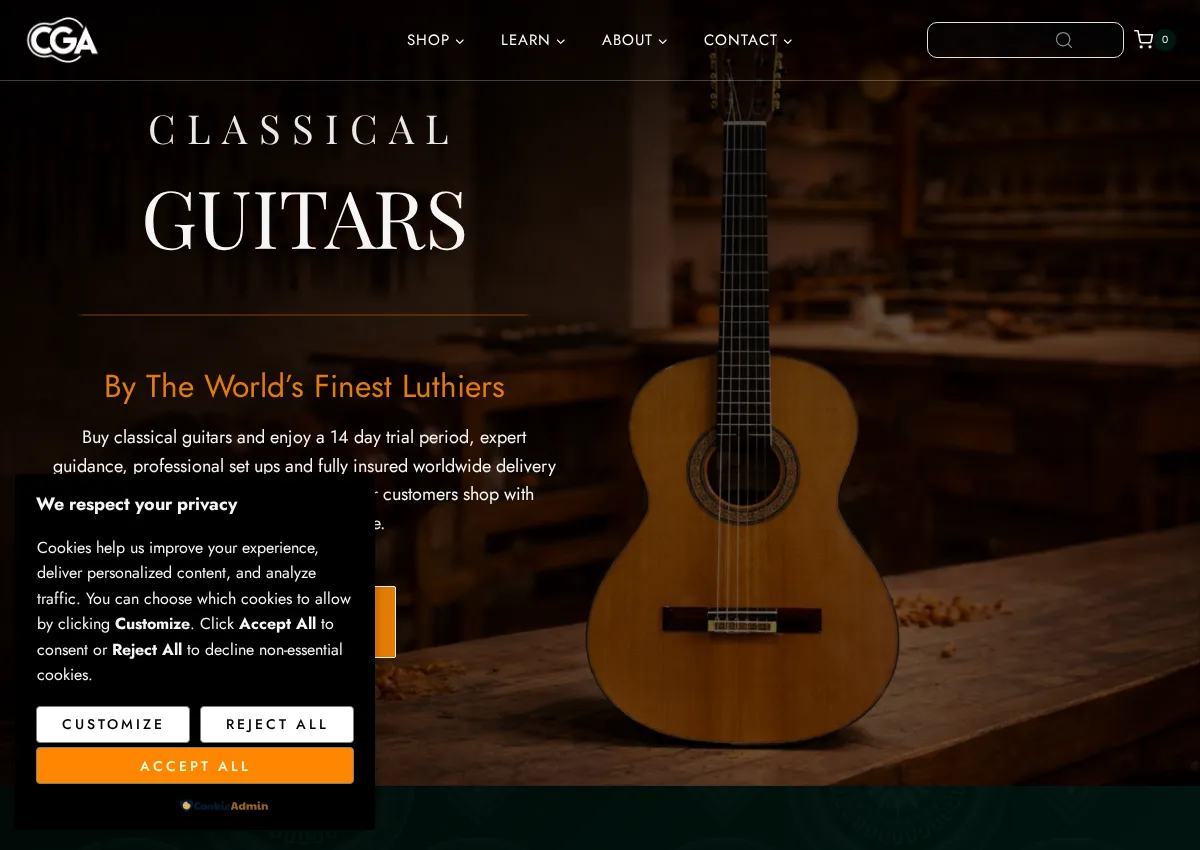 Store homepage