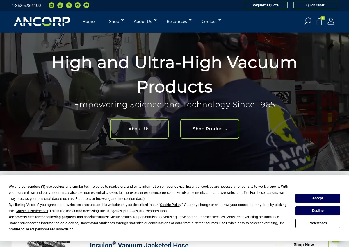 Store homepage