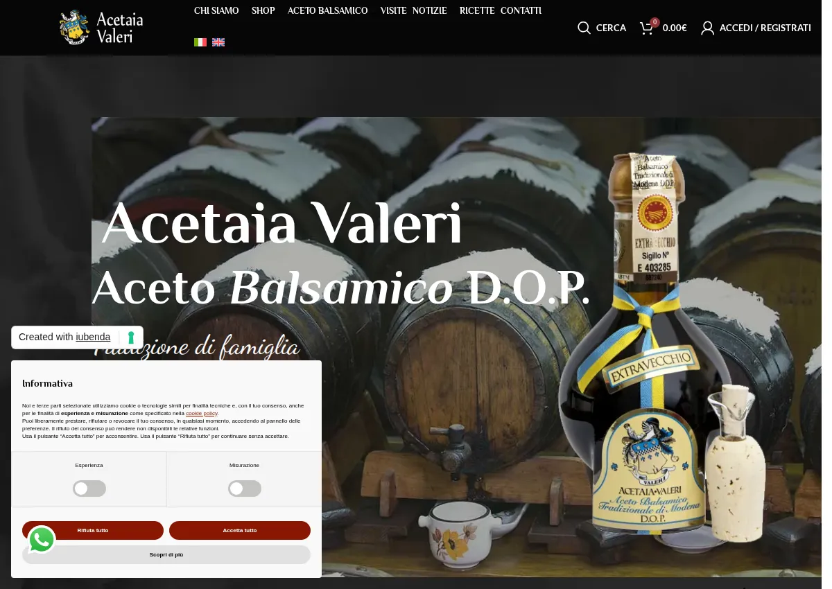 Store homepage