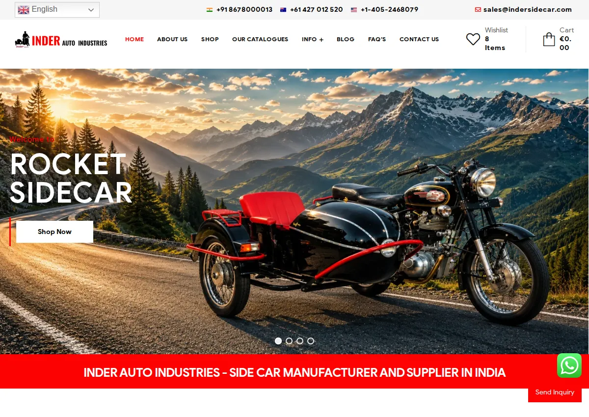 Store homepage