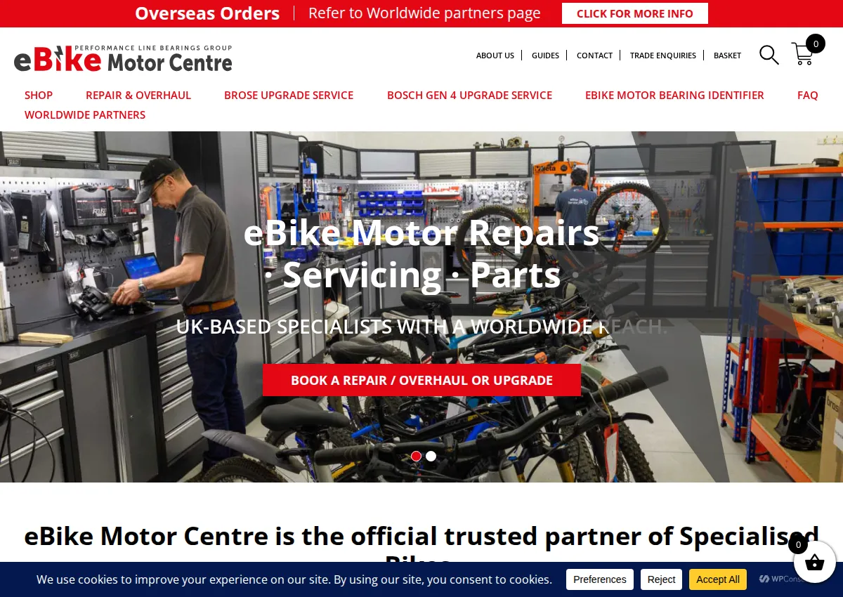 Store homepage