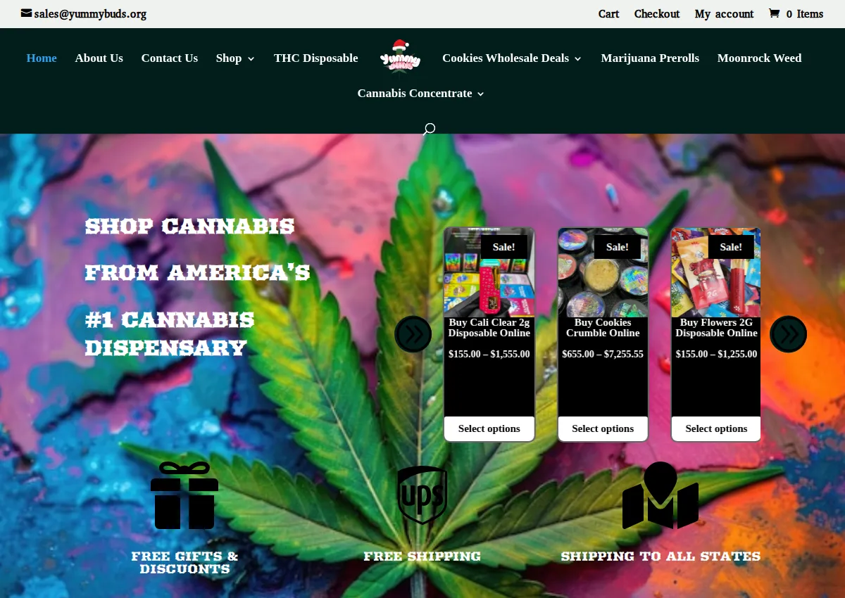 Store homepage