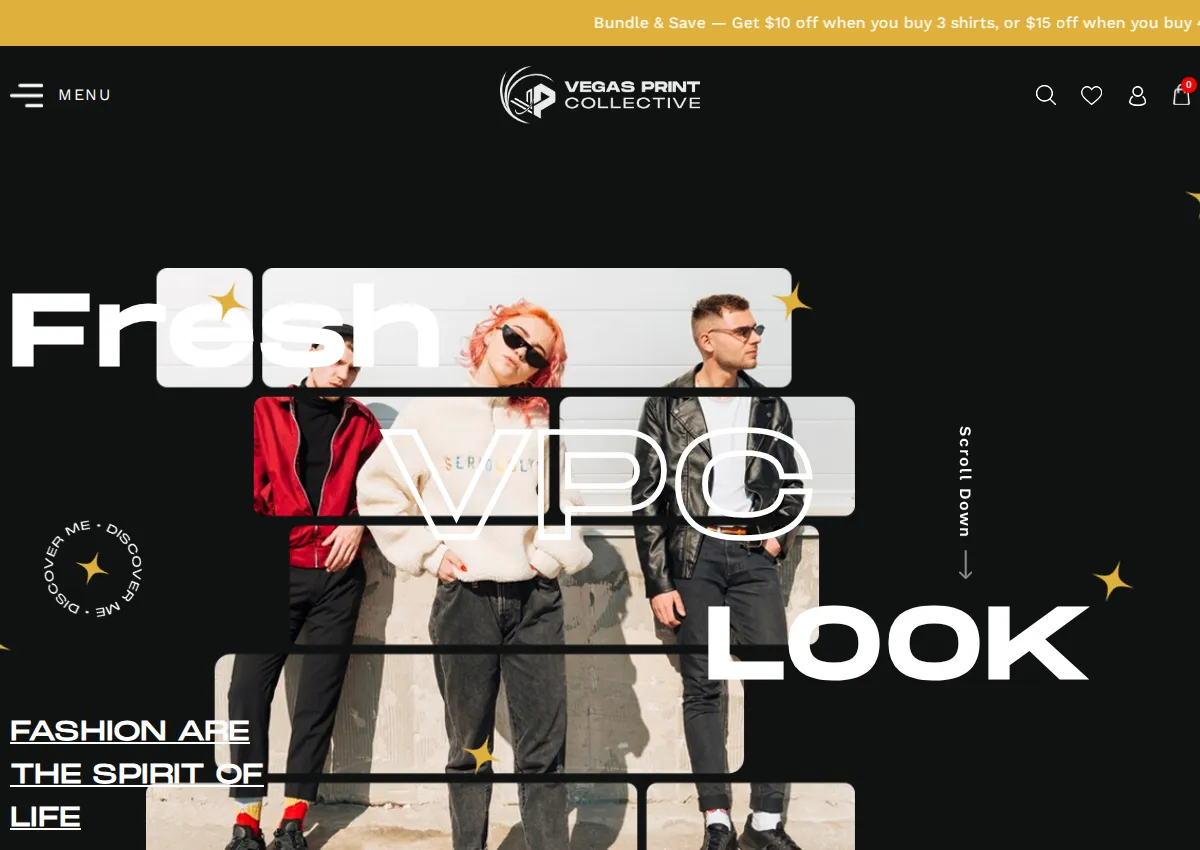 Store homepage