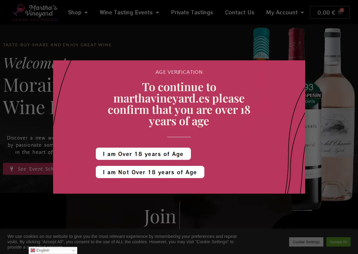 Store homepage