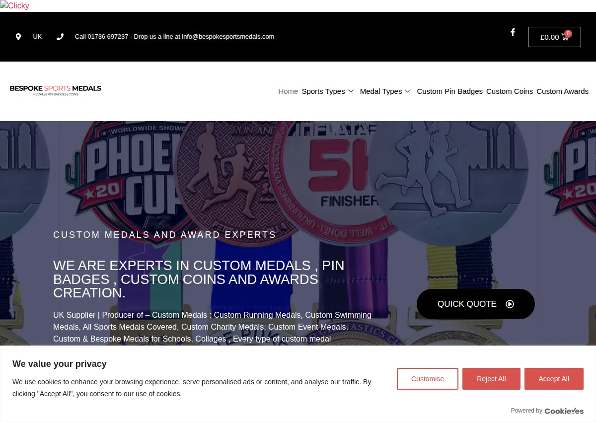 Store homepage