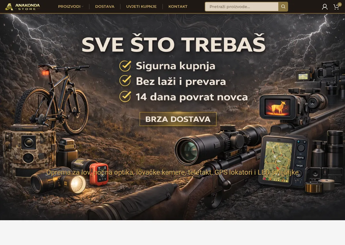 Store homepage
