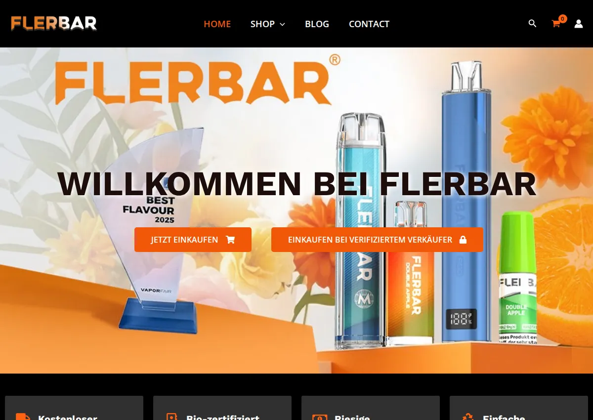 Store homepage