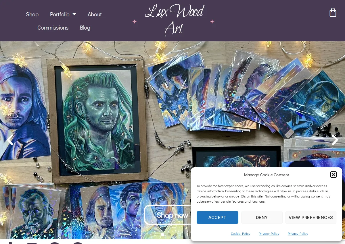 Store homepage