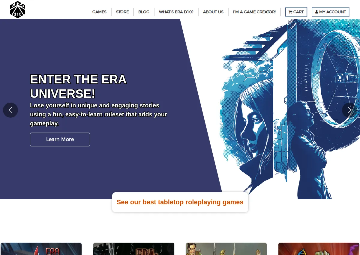 Store homepage