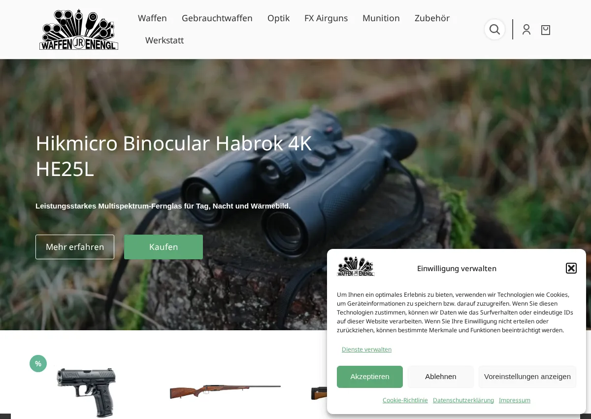 Store homepage
