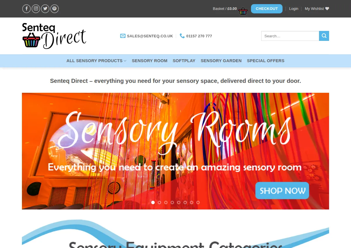 Store homepage