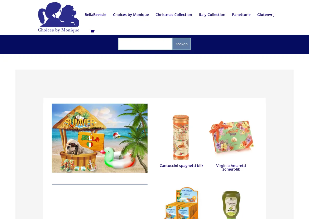 Store homepage